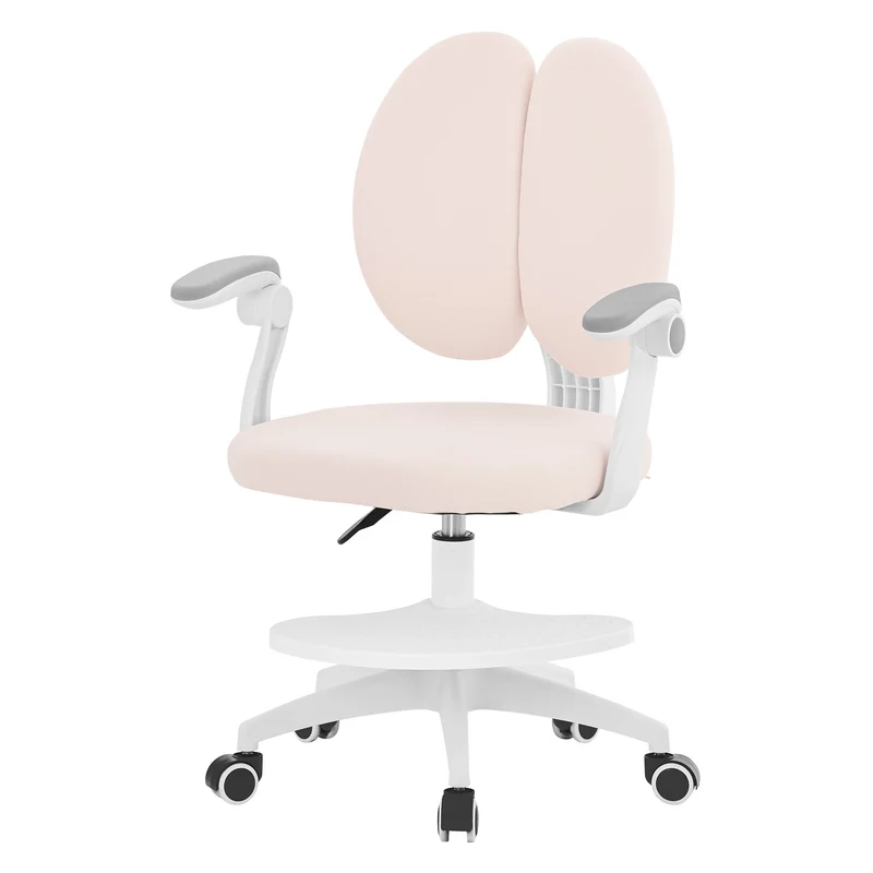 ML-Design | Kinderschreibtischstuhl ergonomisch 360° Drehbarer mit Rückenlehne & Armlehnen 95-107 cm Blau, Jungendstuhl, Kinderstuhl