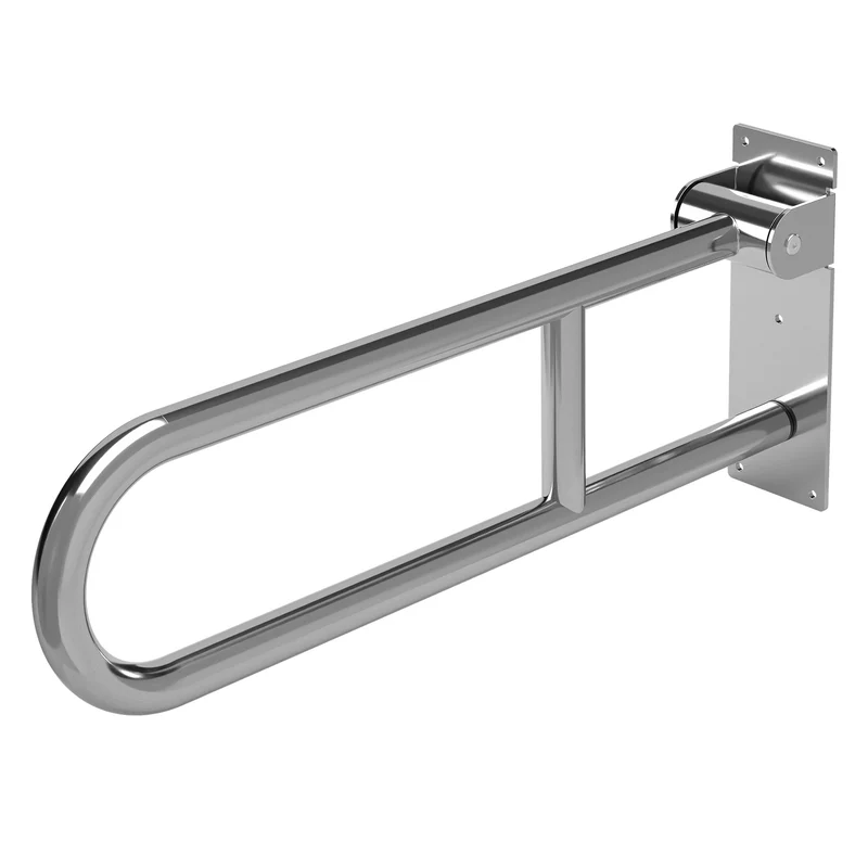 WC Haltegriff für Senioren & Behinderten aus Edelstahl 60 cm klappbar Aufstehhilfe Stützgriff bis 200 kg ML-Design