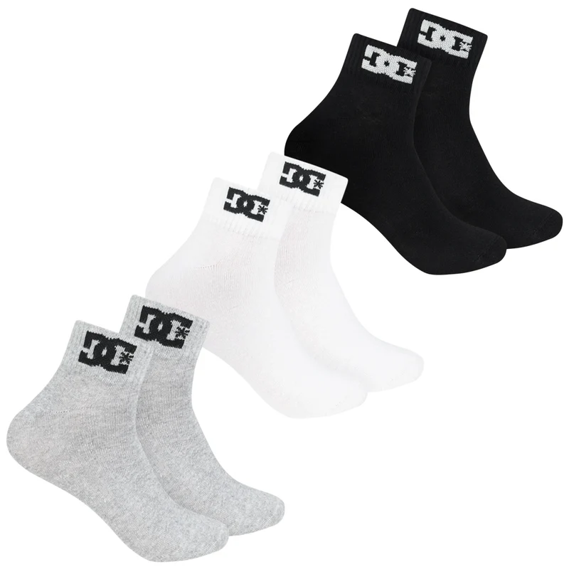 DC Shoes Quarter Unisex Socken 3 Paar multi DC-23 QUARTER