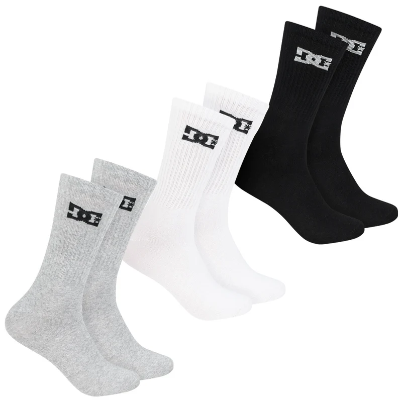 DC Shoes Sport Crew Unisex Socken 3 Paar multi DC-03 CREW