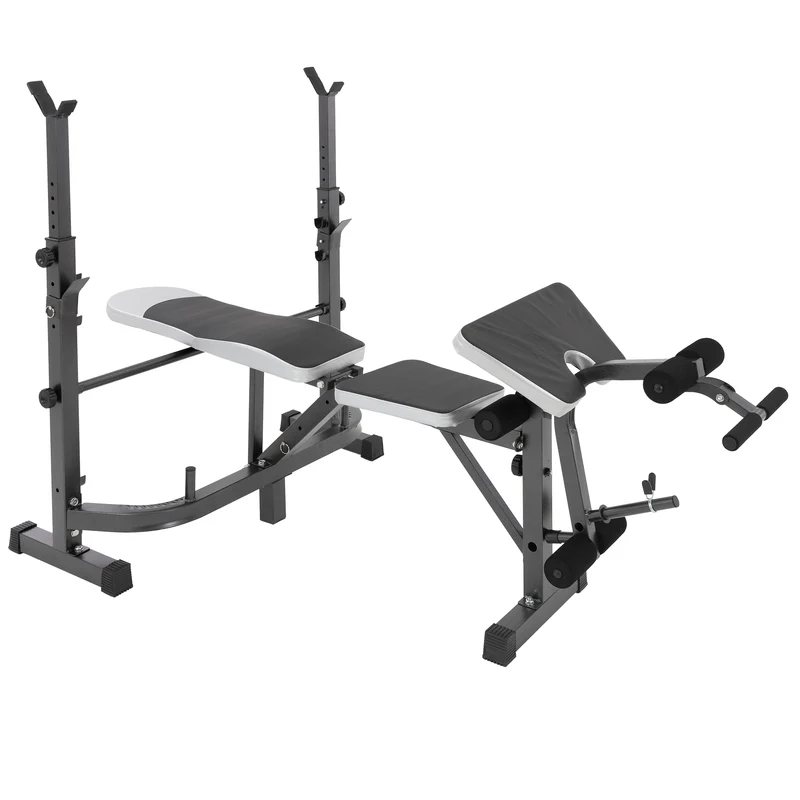B-Ware Multifunktion Hantelbank mit Ablage anthrazit aus Metall bis 255 kg
