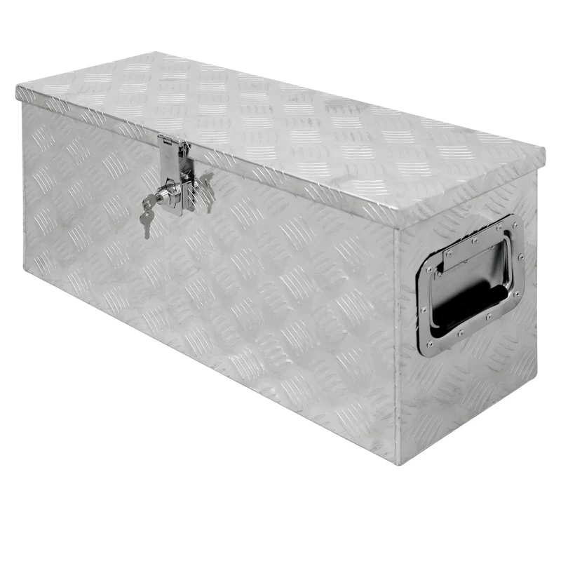 B-Ware Aluminium Werkzeugkasten 73x24x32 cm abschließbar