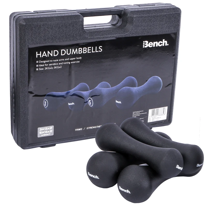 Bench Dumbbell Set with Case 2 x 3kg and 2 x 5kg BS2306
