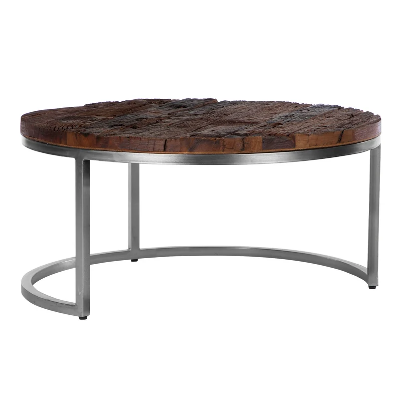 Couchtisch Ø 70x35 cm Natur aus Akazienholz WOMO-Design
