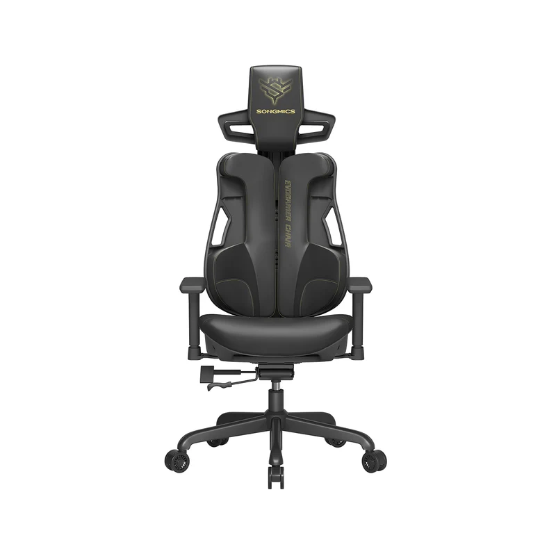 Gaming-Stuhl mit Kopfstütze und Armlehnen