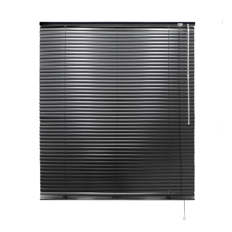 Aluminium Jalousie 120x175 cm Schwarz inkl. Montagematerial