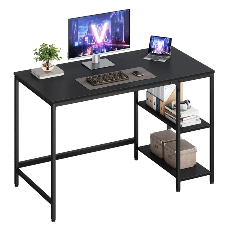 Schreibtisch mit 2 Ablagen Industrie-Design