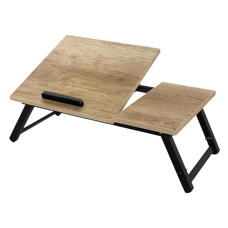 B-Ware Laptoptisch fürs Bett oder Sofa Eiche aus Holz ML-Design