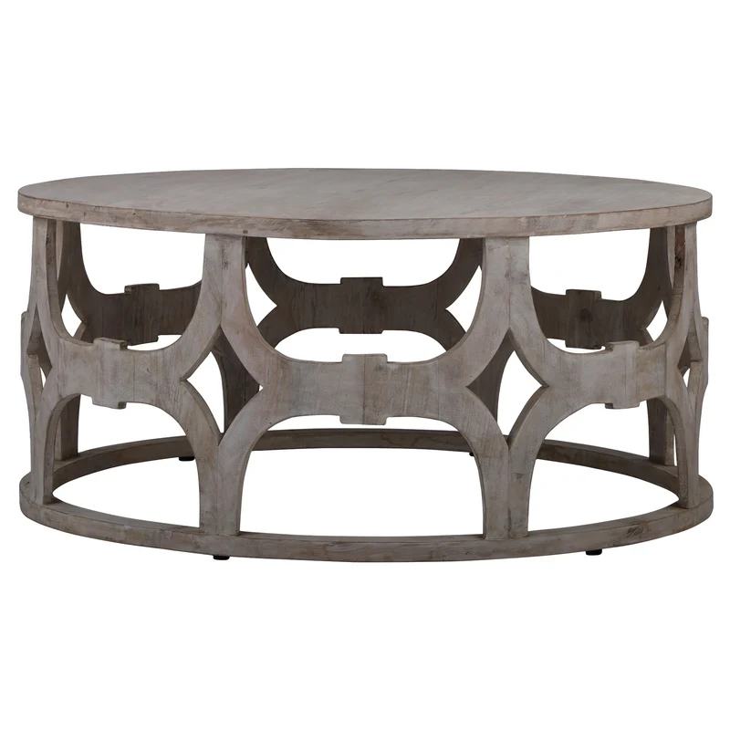 Couchtisch Ø 100x45 cm Natur aus Mangoholz WOMO-Design