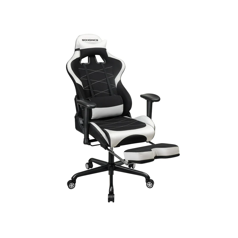 Gaming Stuhl mit Fußstütze