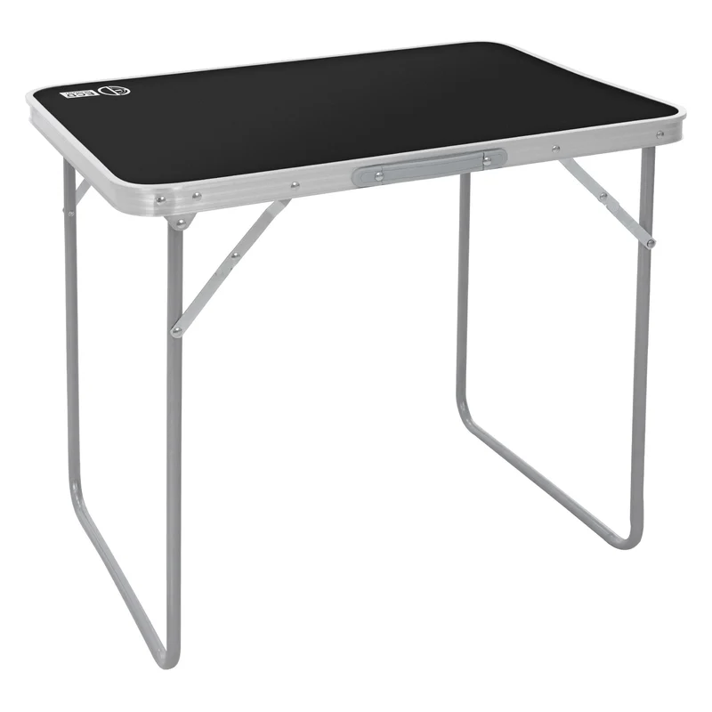 Campingtisch klappbar 70x50x60 cm Schwarz aus Aluminium