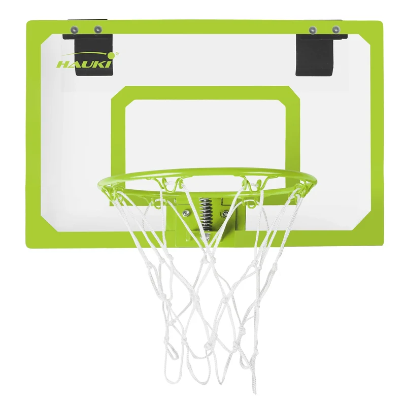 Basketballkorb Set mit 3 Bällen 58x40 cm Grün aus Nylon und Kunststoff