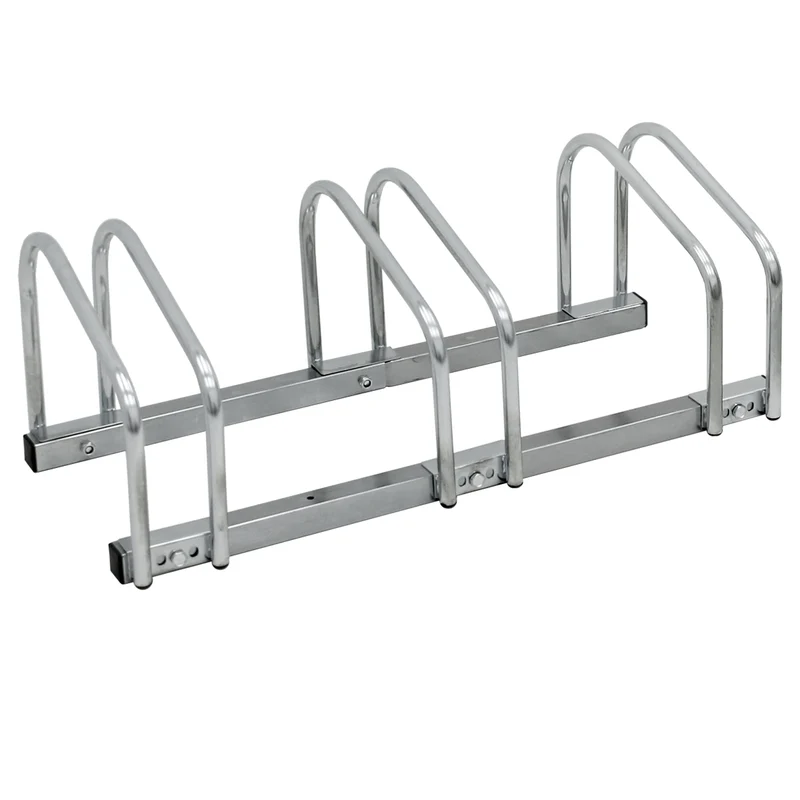Fahrradständer für 3 Fahrräder 71 x 32 x 27 cm, aus verzinktem Stahl, inkl. Montagematerial