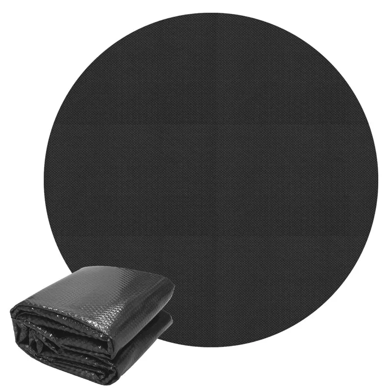 Pool Solarfolie Rund Ø 2,5 m 140µm Schwarz aus PE-Folie mit Luftkammern