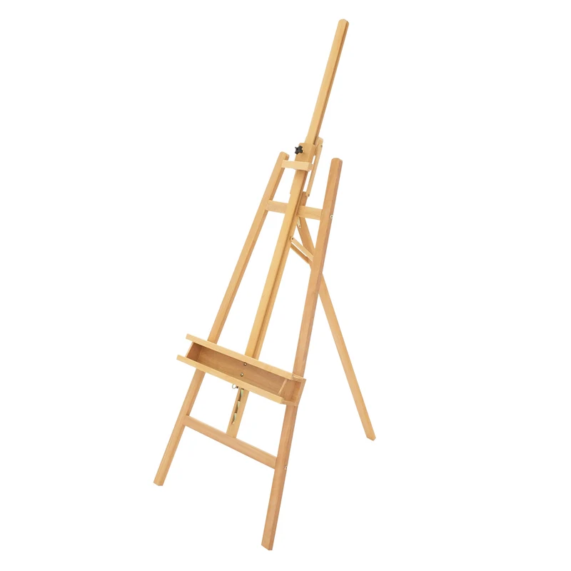 Große Staffelei 65x240 cm aus Buchenholz mit Malauflage