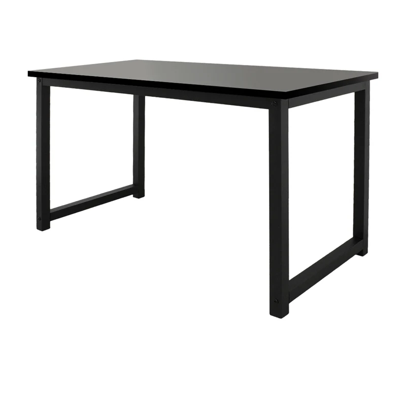 Schreibtisch 120x60x75 cm Schwarz aud MDF und Metall ML-Design