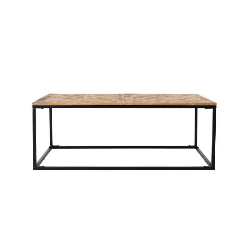 Couchtisch 120x60x46 cm Natur aus Metall und Mangoholz WOMO-Design