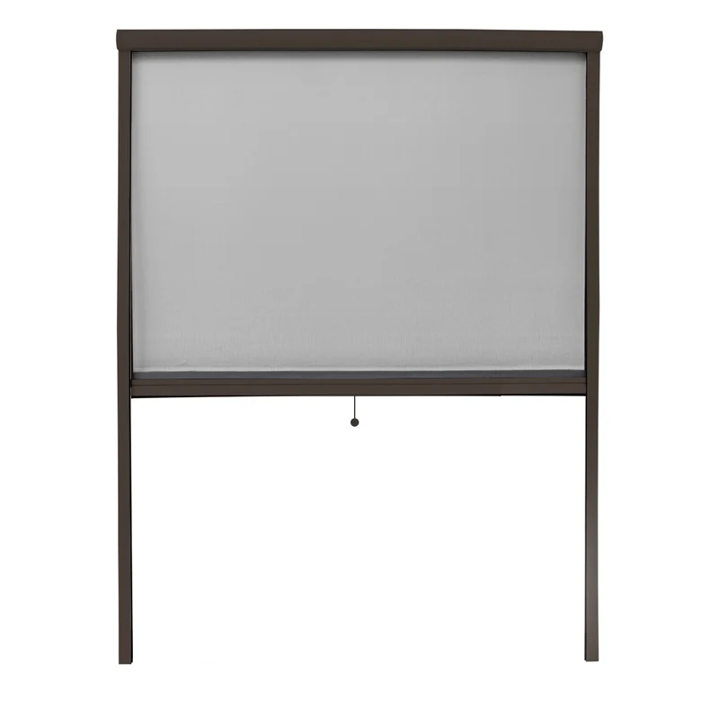Fliegengitter Braun 130x160 cm mit Rahmen aus Aluminium