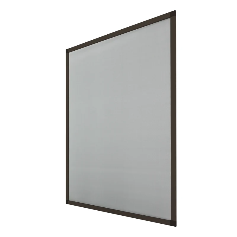 Fliegengitter Braun 120x140 cm mit Rahmen aus Aluminium