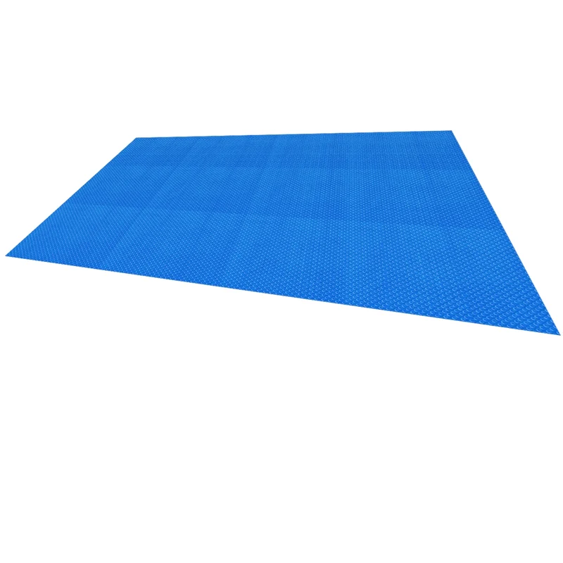 Pool Solarfolie Eckig 8x5 m 400µm Blau aus PE-Folie mit Luftkammern