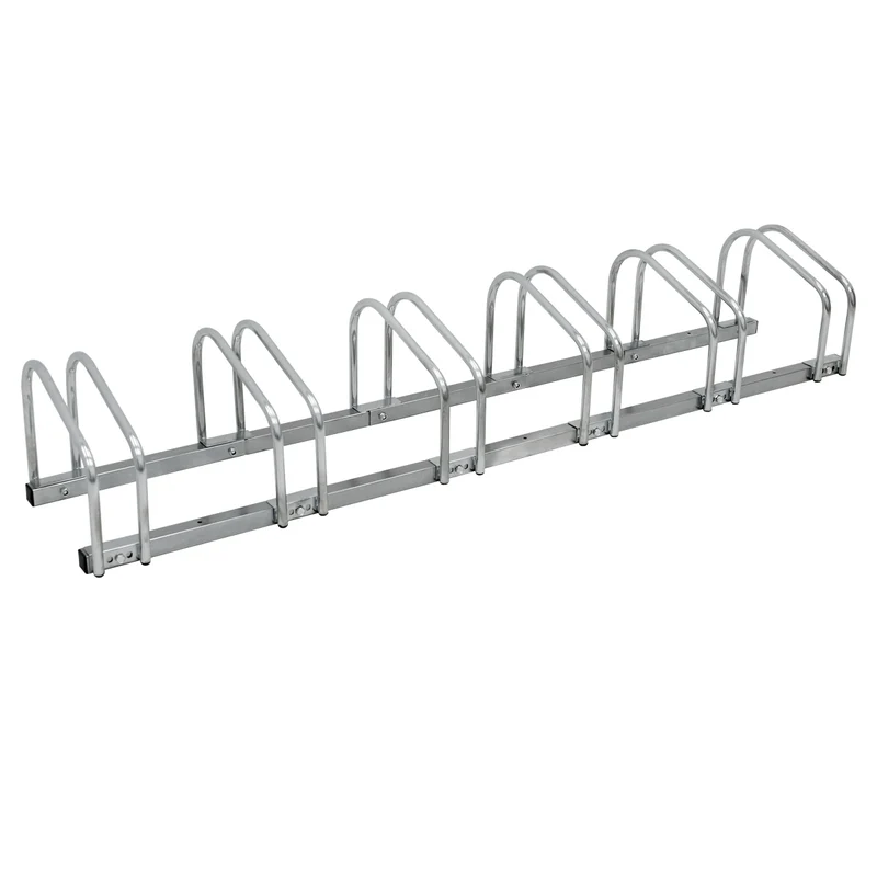 Fahrradständer für 6 Fahrräder 160 x 32 x 27 cm, aus verzinktem Stahl, inkl. Montagematerial