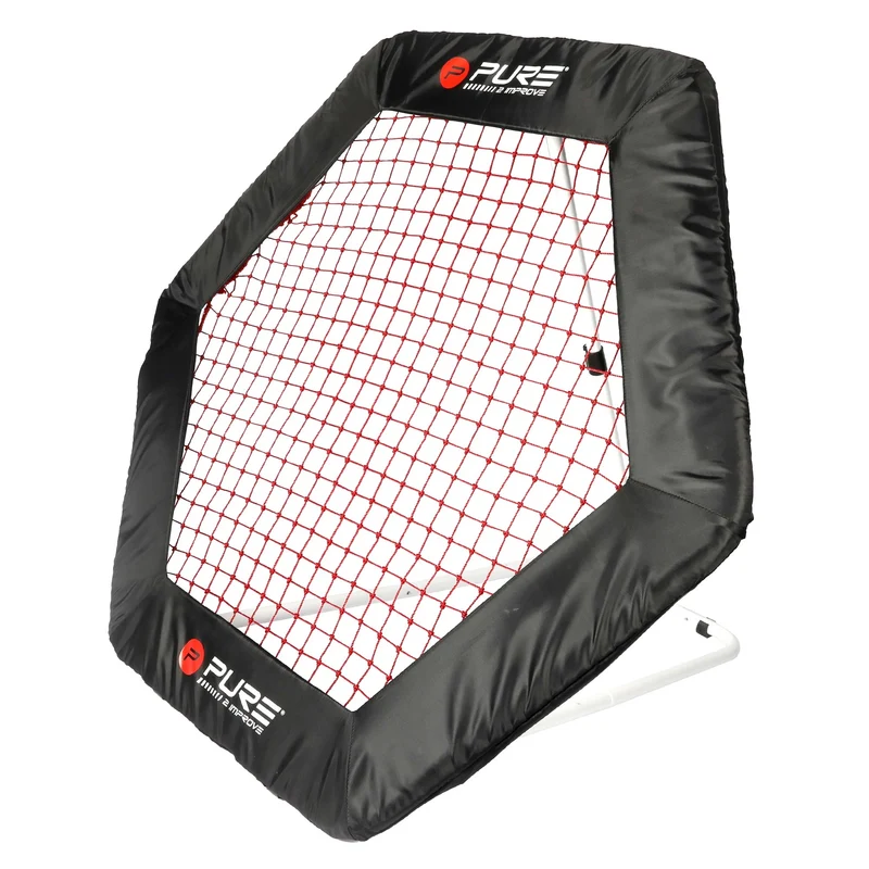 Rebounder Kicker für Fußball und Sport in Hexagon-Form 140x125 cm aus Metall Pure2Improve
