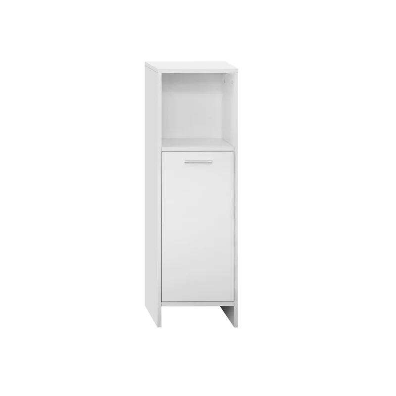 Badezimmerschrank Badschrank Weiß 30x95x30 cm mit einer Ablage ML-Design