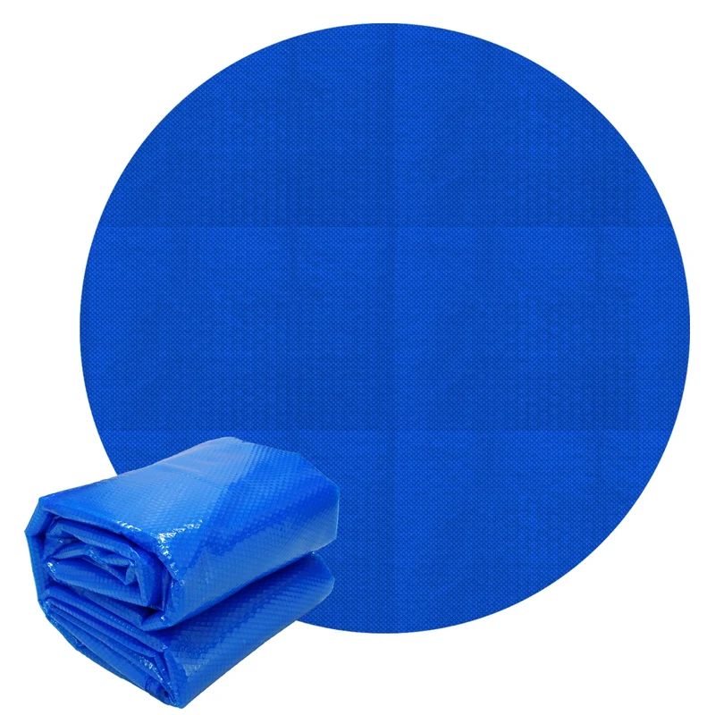 Pool Solarfolie Rund Ø 5,5 m 400µm Blau aus PE-Folie mit Luftkammern