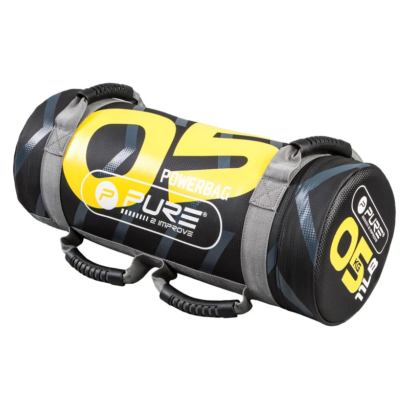 Power Bag 5 kg Schwarz/Gelb aus PVC und PE Pure2Improve