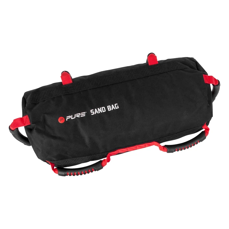 Trainigssack Traningsgewicht befüllbar bis zu 20kg Schwarz/Rot Pure2Improve