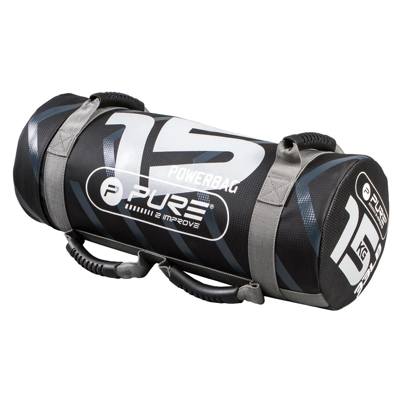 Power Bag 15 kg Schwarz/Grau aus PVC und PE Pure2Improve