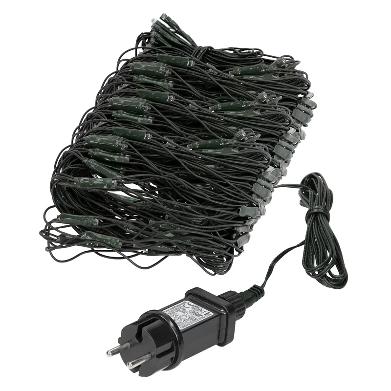 LED Lichternetz 150x300 cm mit 320 LEDs Warmweiß IP44
